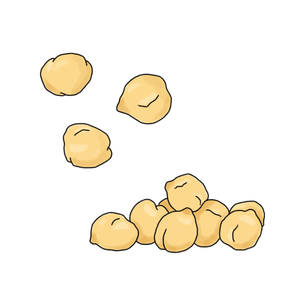 ひよこ豆のイラスト