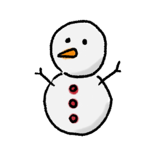 クリスマスのイラスト|雪だるま