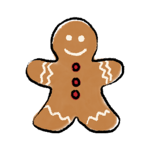クリスマスのイラスト|ジンジャーブレッド