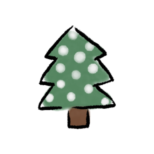 クリスマスのイラスト|もみの木
