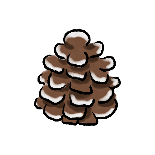 クリスマスのイラスト|松ぼっくり