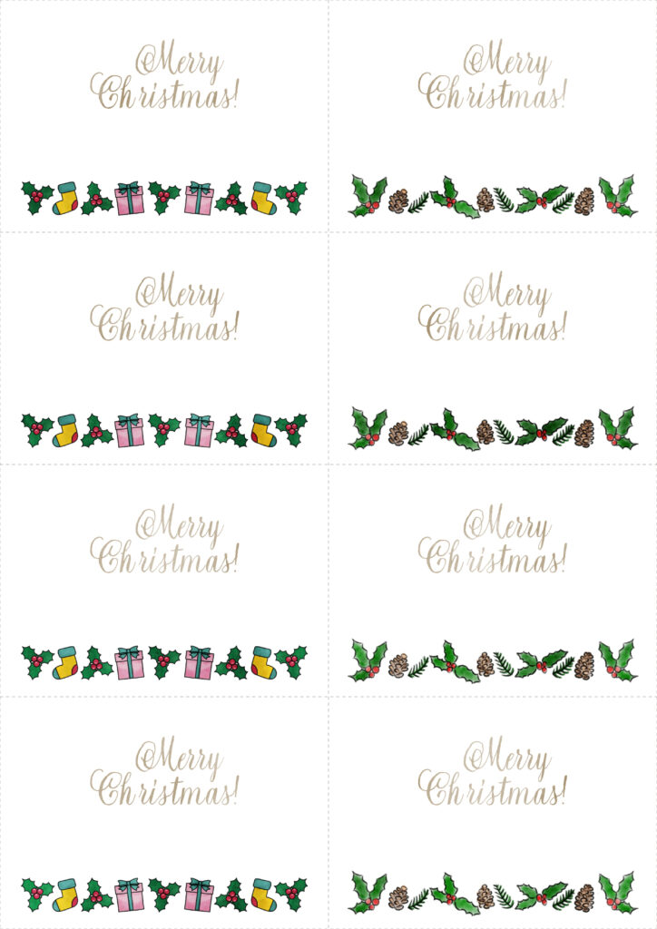 メモのテンプレート|クリスマス|03|MerryChristmas!