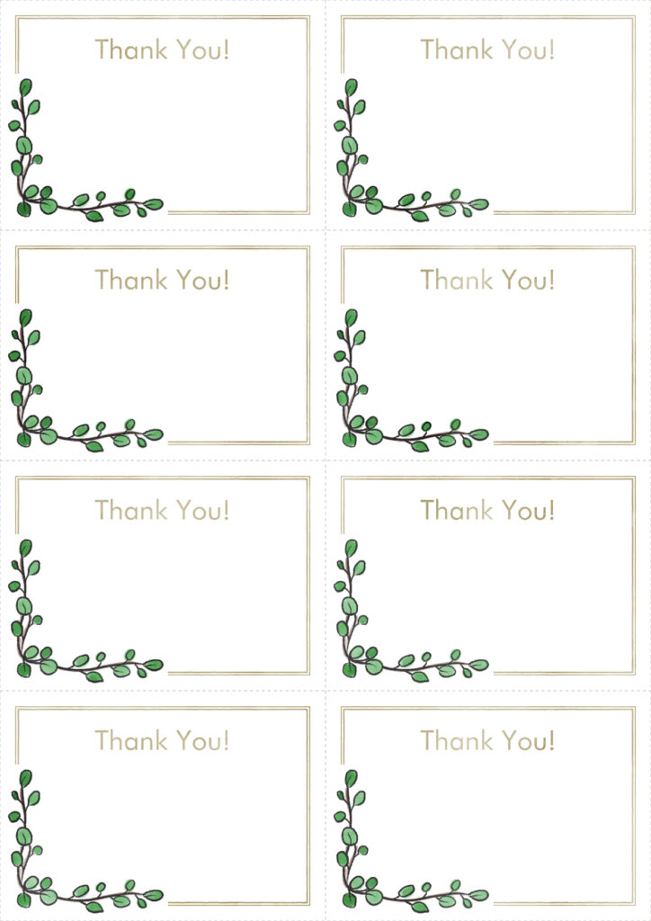 メモのテンプレート｜ワイヤープランツ｜Thank You!